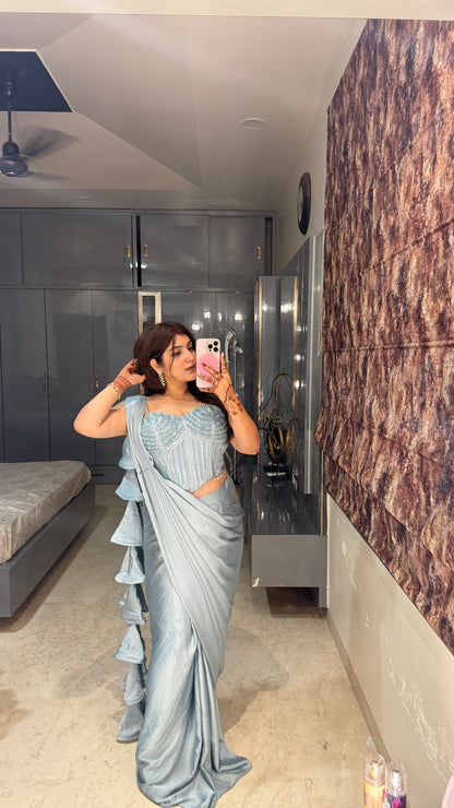 Premium corset saree