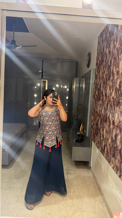 Syra set blue