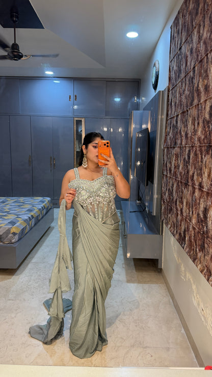 Corset saree