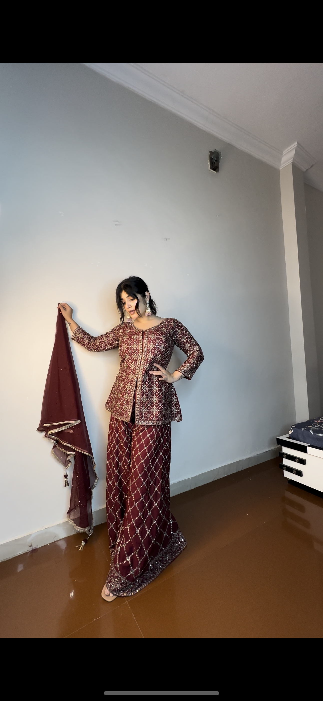 Fulki fully embroidered set