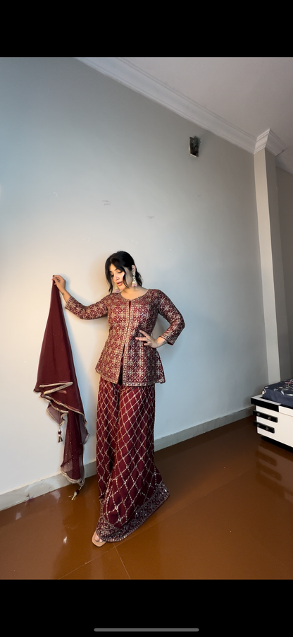 Fulki fully embroidered set