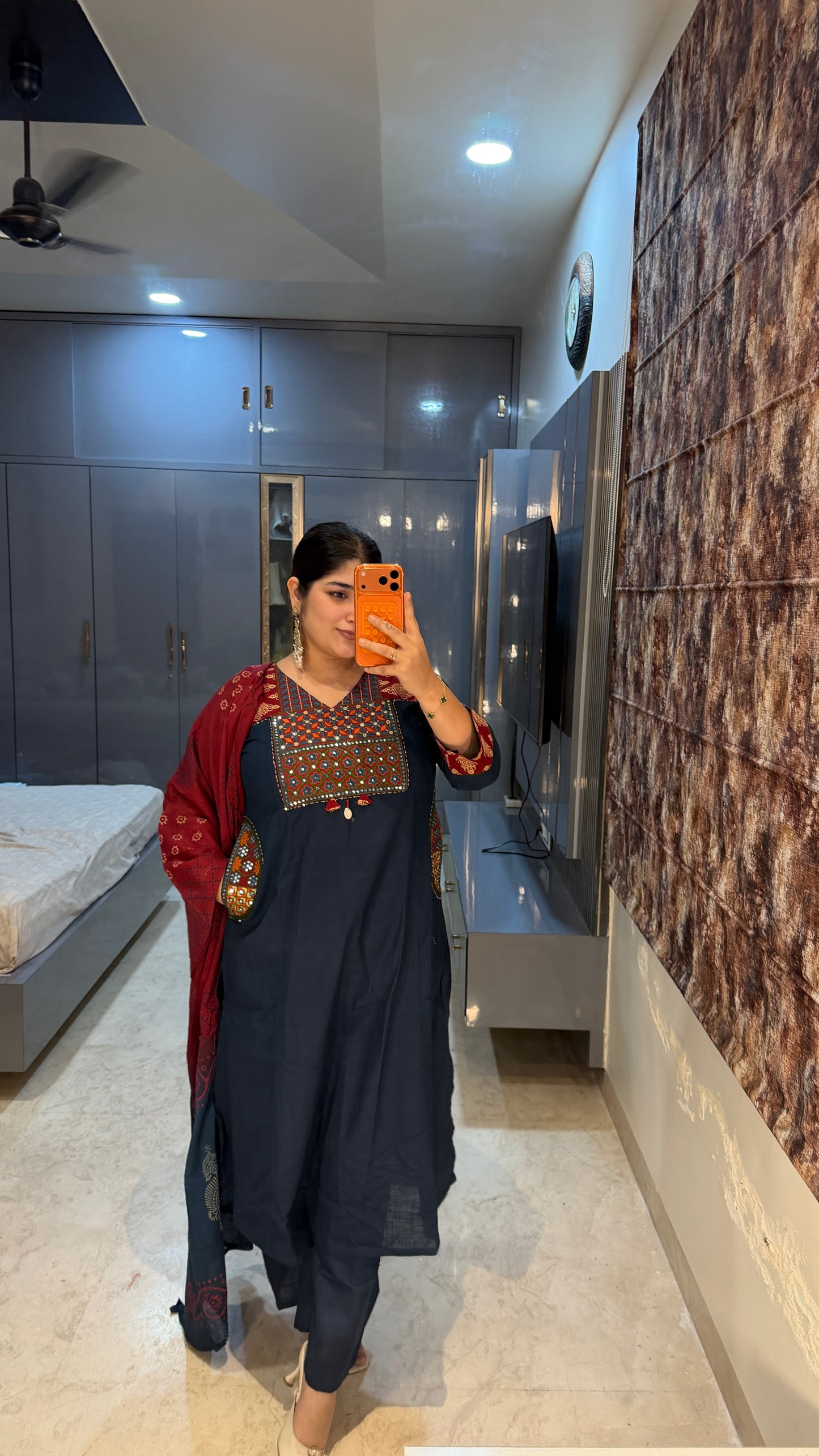 Pocket design kurta set