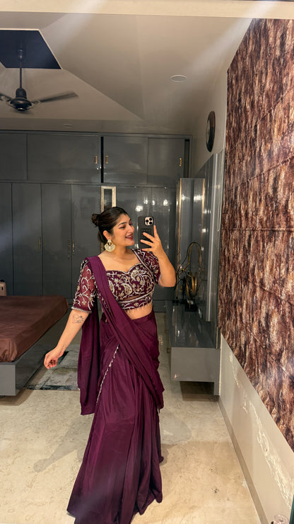 Chandani saree(purple)