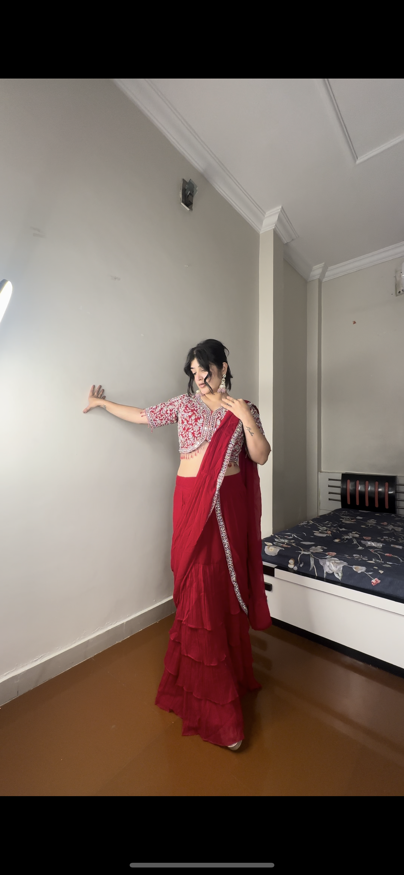 Predrape mirror work