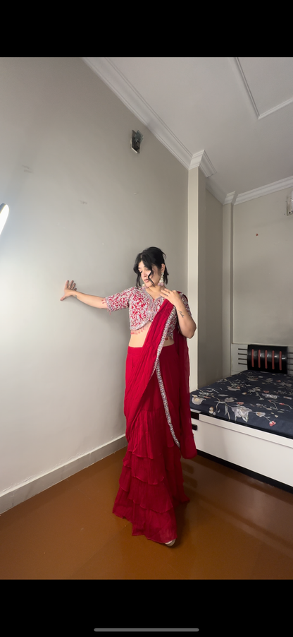 Predrape mirror work