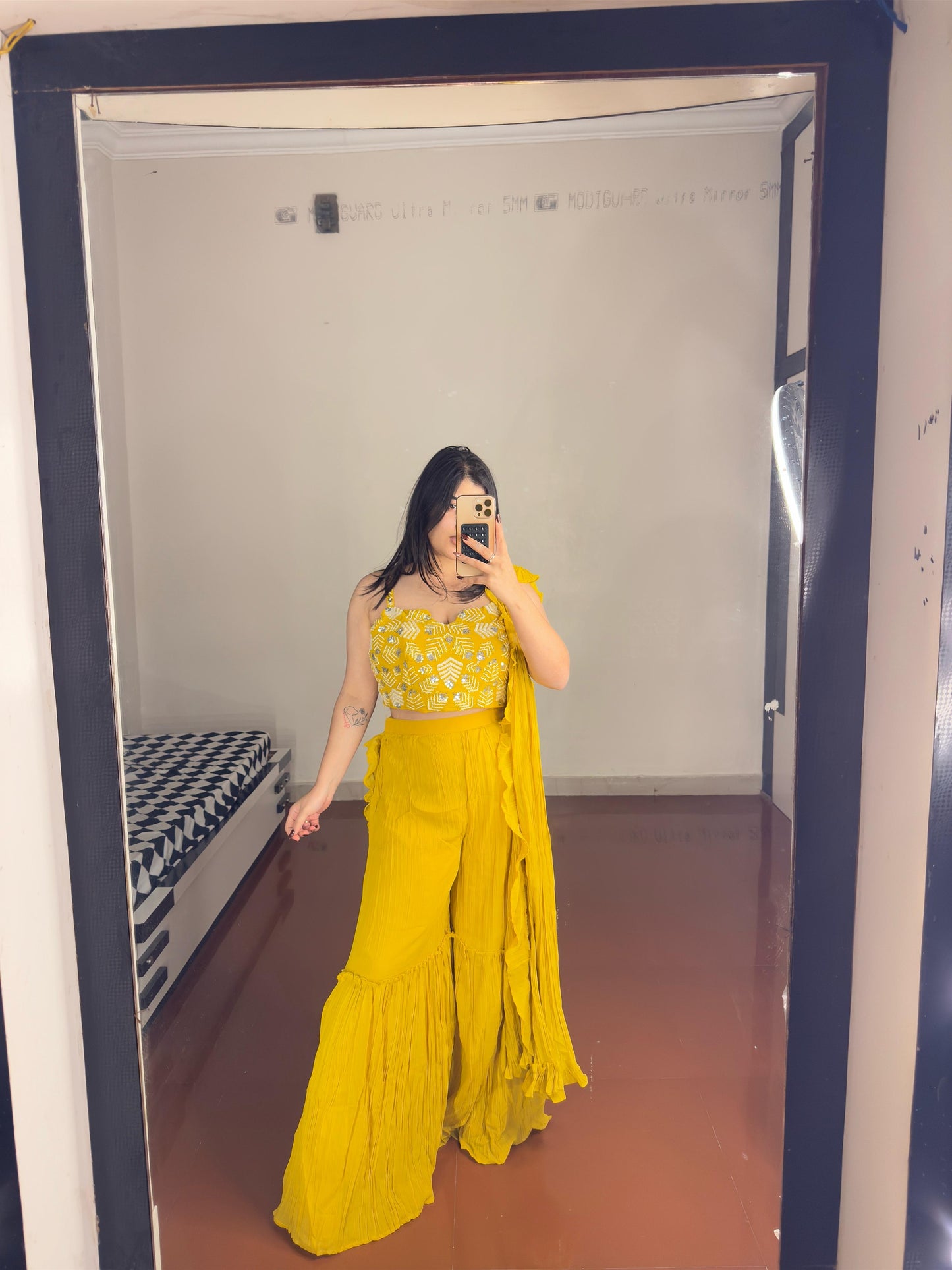 Predrape sharara set