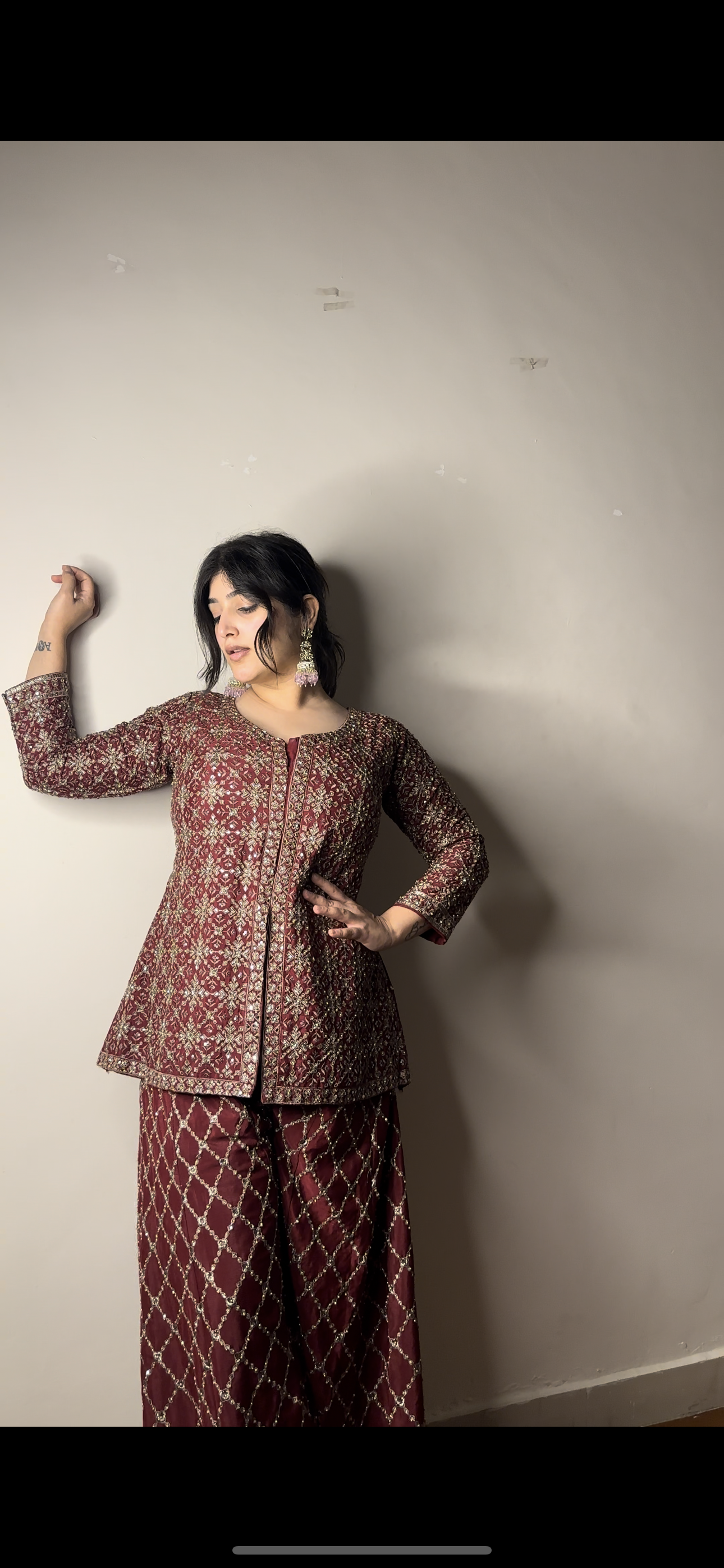 Fulki fully embroidered set