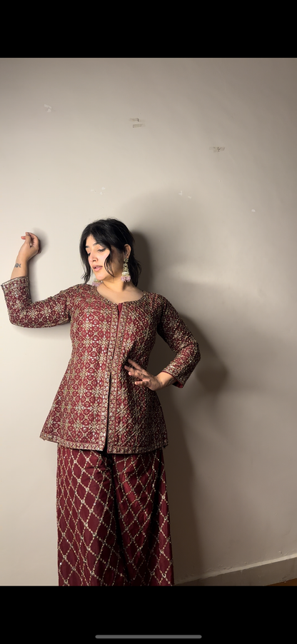 Fulki fully embroidered set