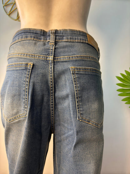 Blue bootcut jeans 986 color tint