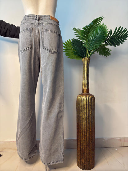 Grey charcoal wideleg