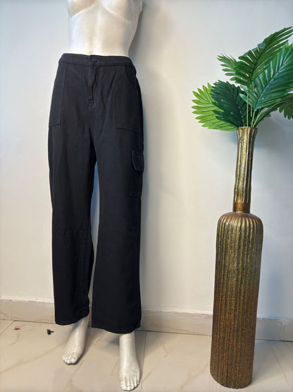 Wideleg Black cargo