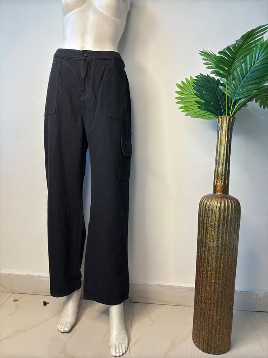 Wideleg Black cargo