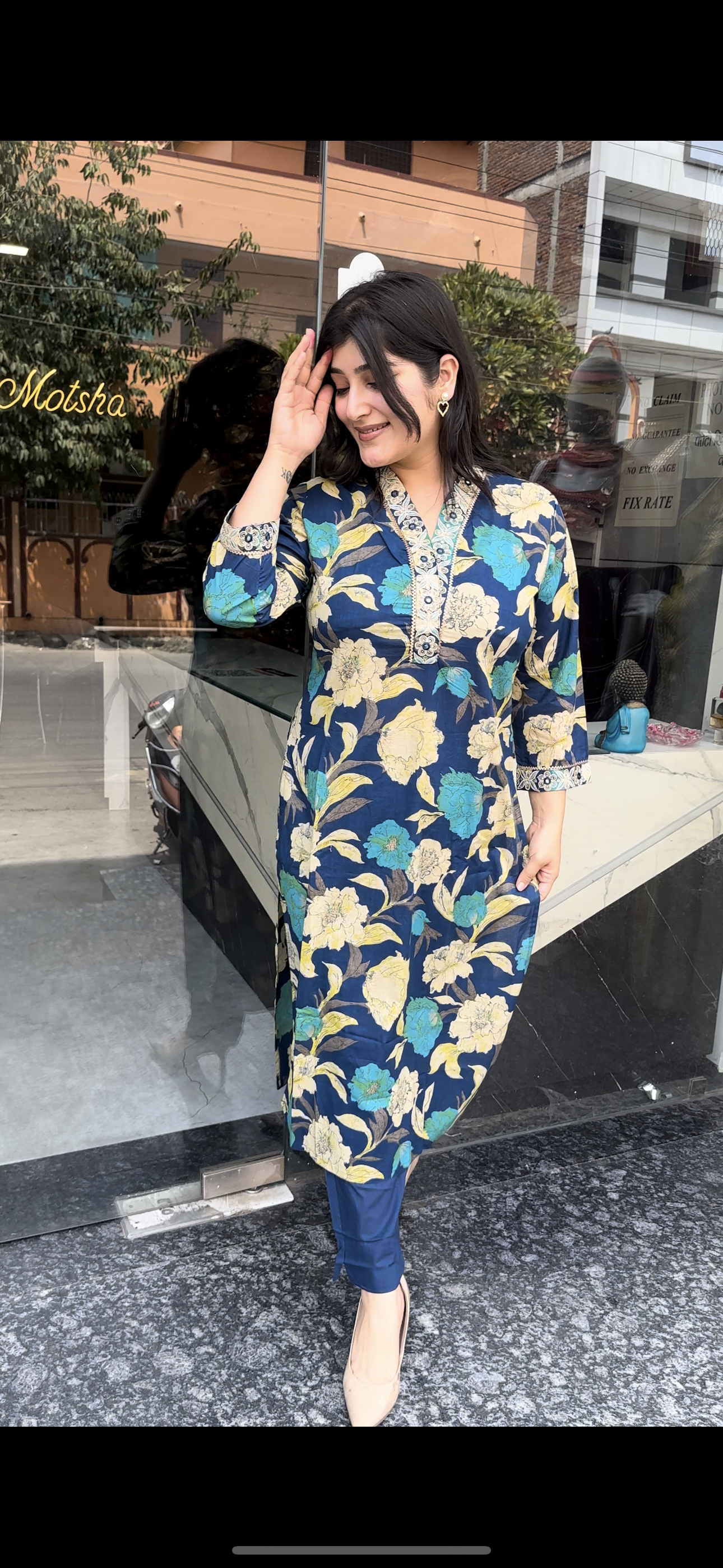 Floral Kurti Set