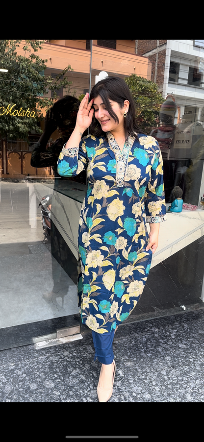Floral Kurti Set