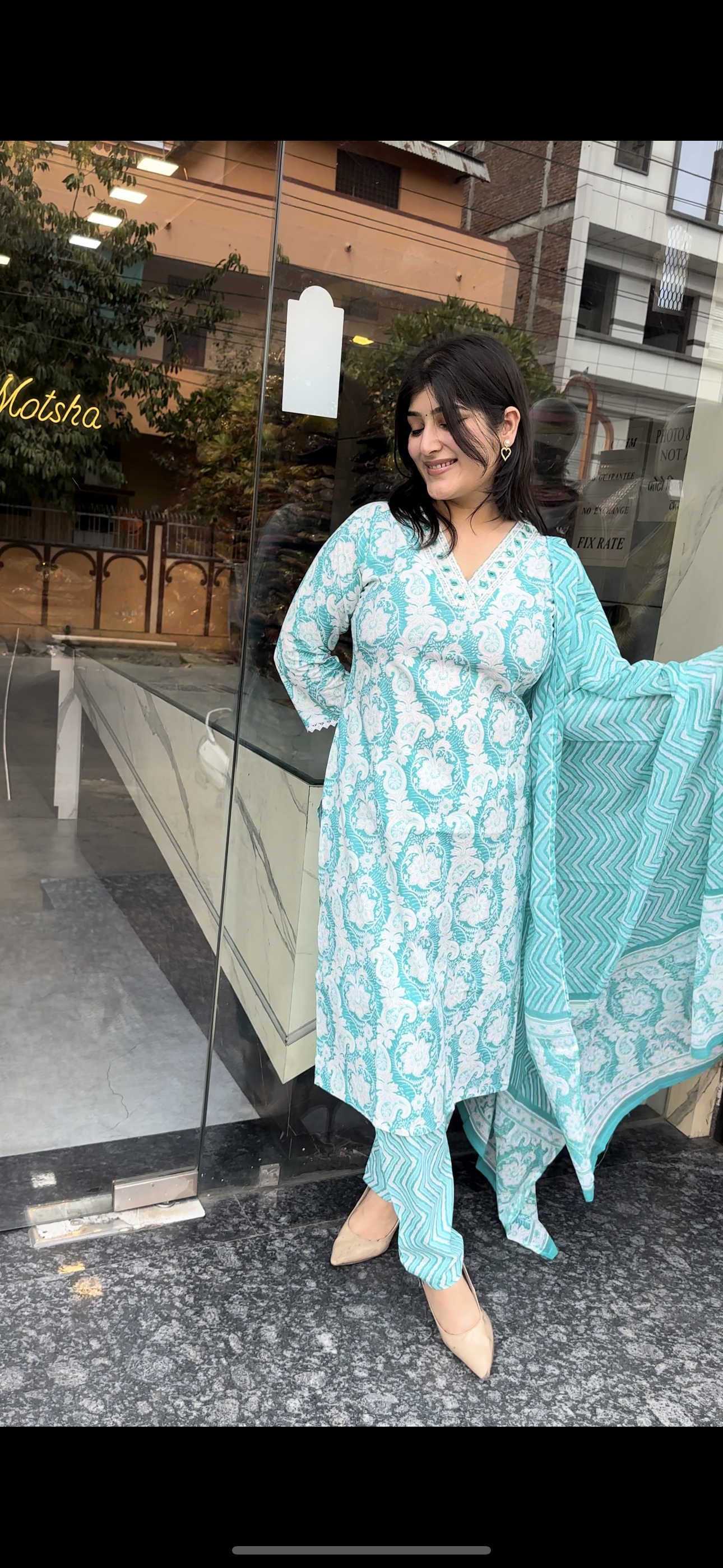 Light blue Kurti set