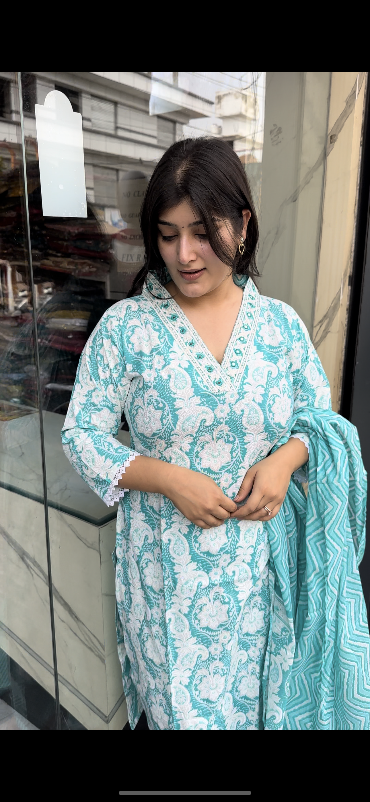 Light blue Kurti set