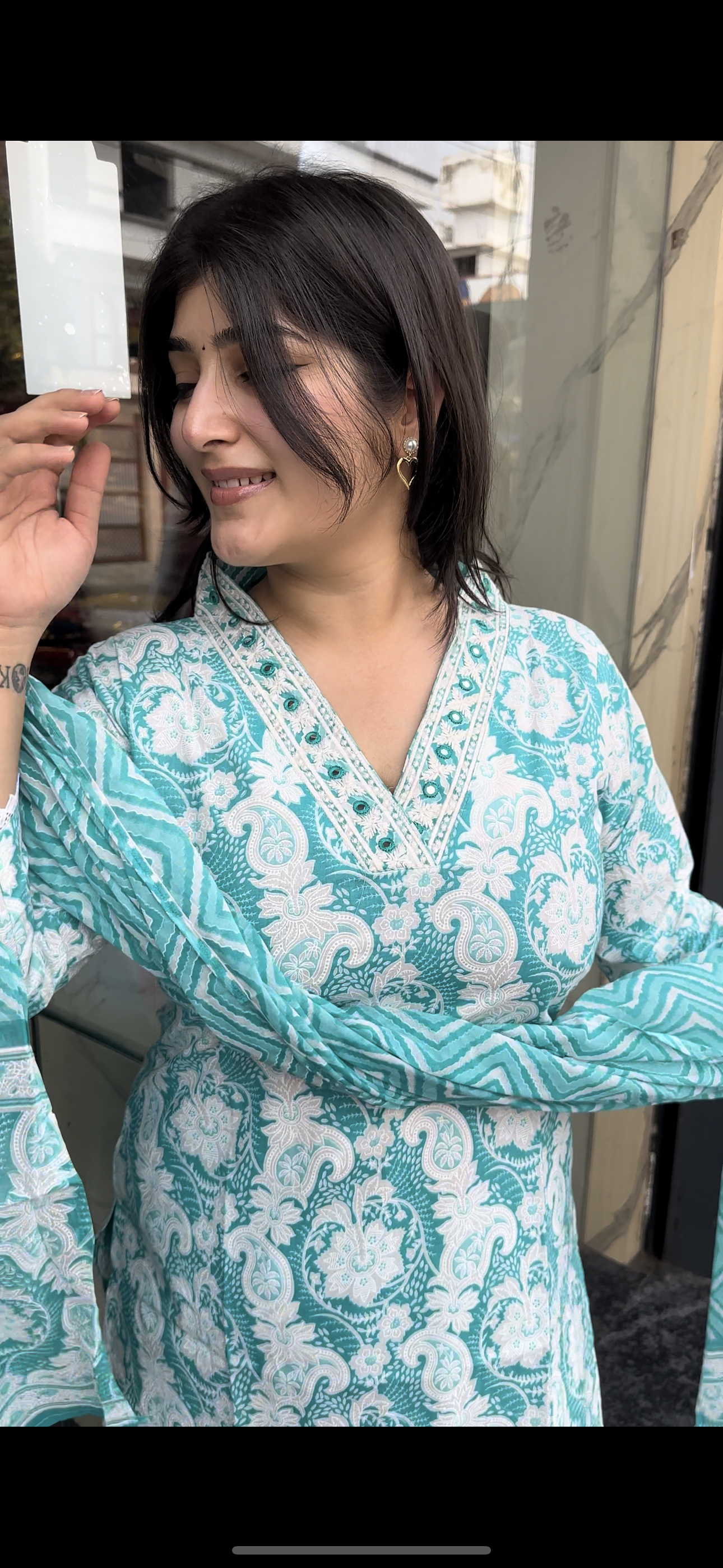 Light blue Kurti set