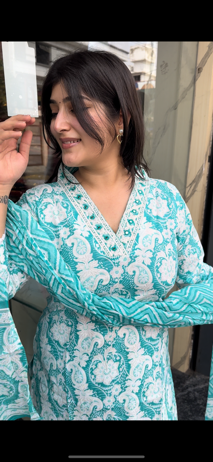 Light blue Kurti set