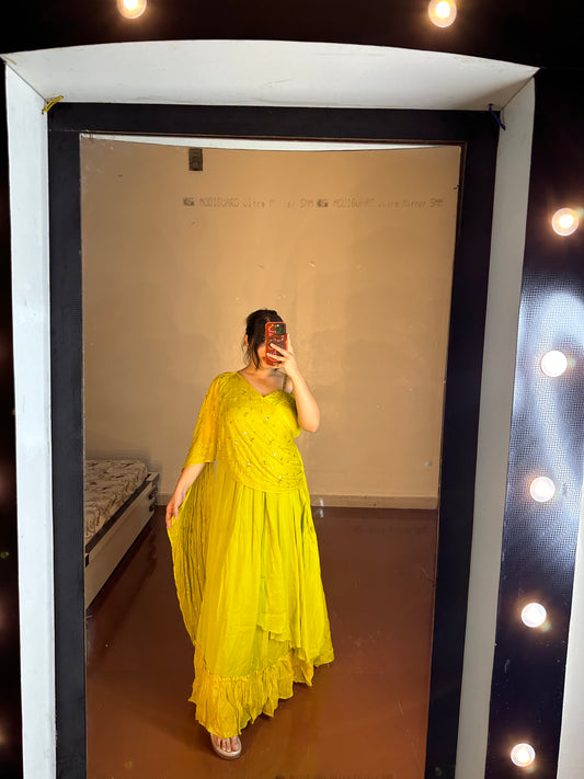 Single Shoulder Gown