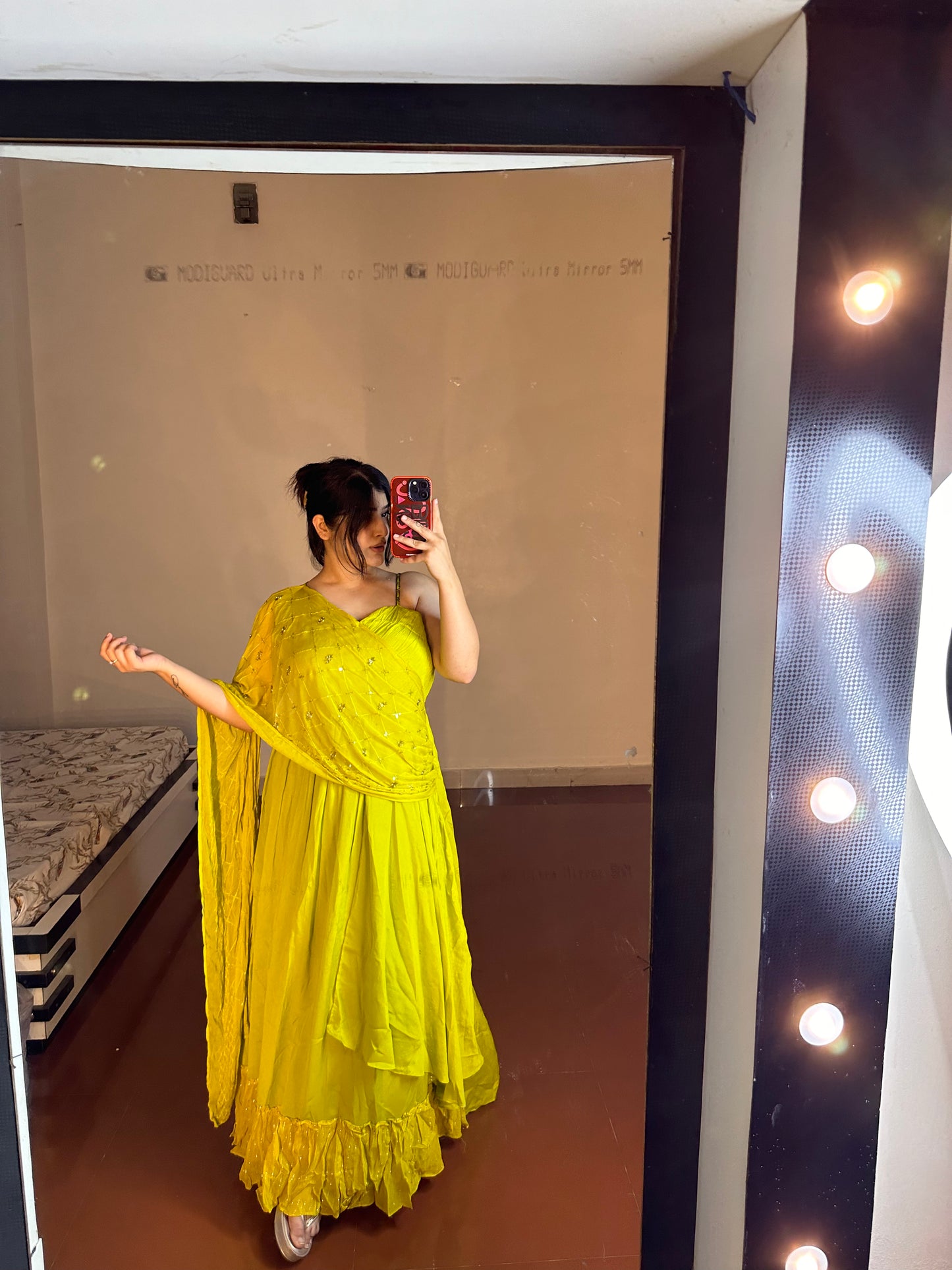 Single Shoulder Gown