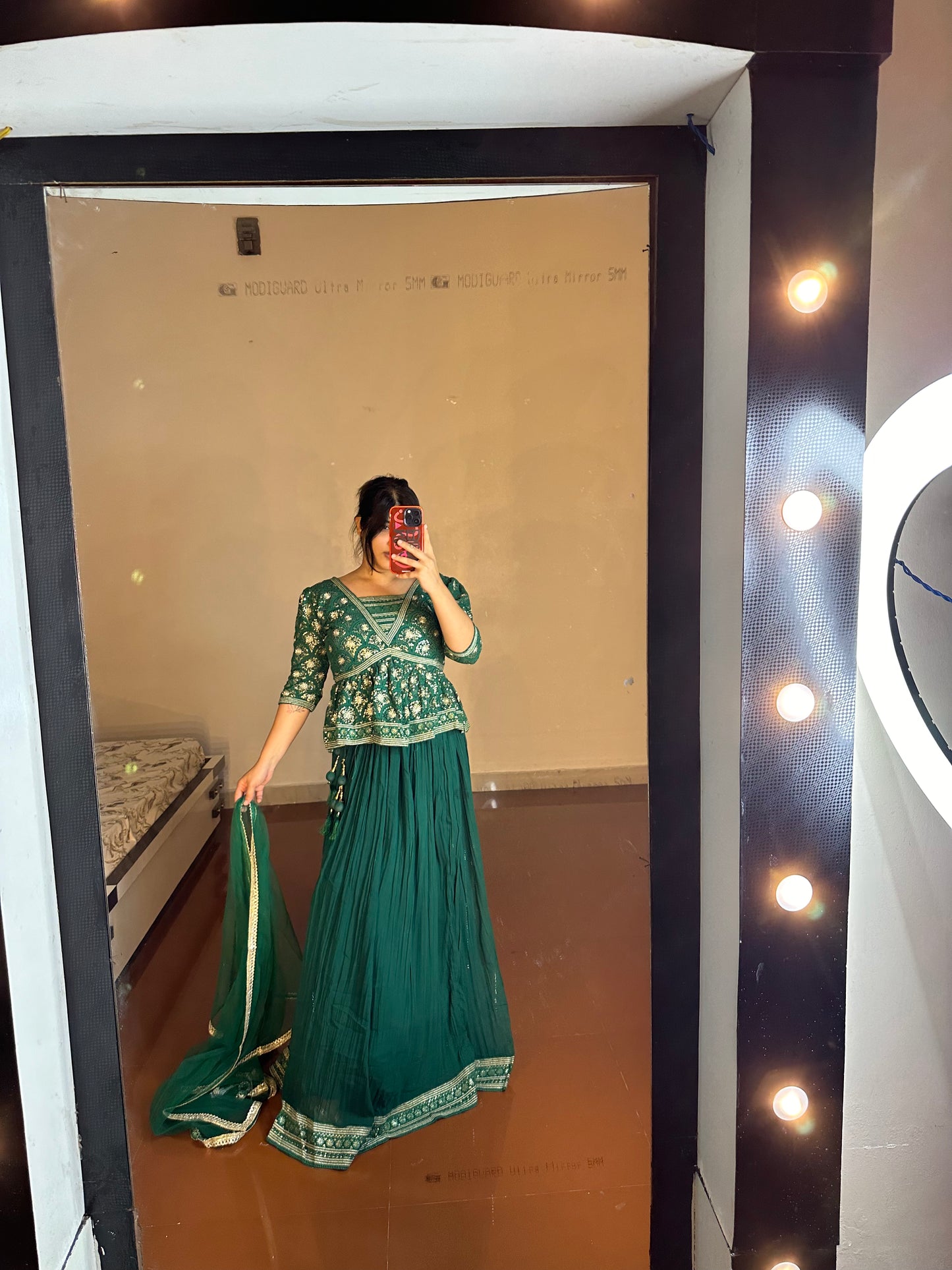 Green Bandej Lehengas