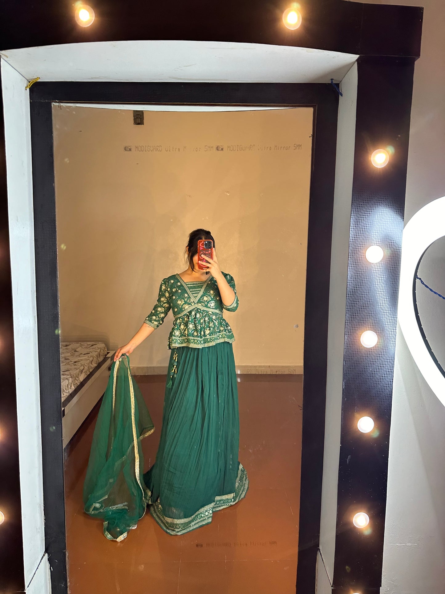 Green Bandej Lehengas
