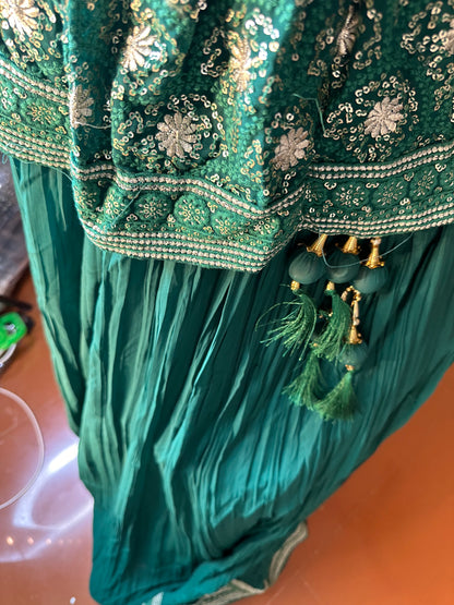 Green Bandej Lehengas