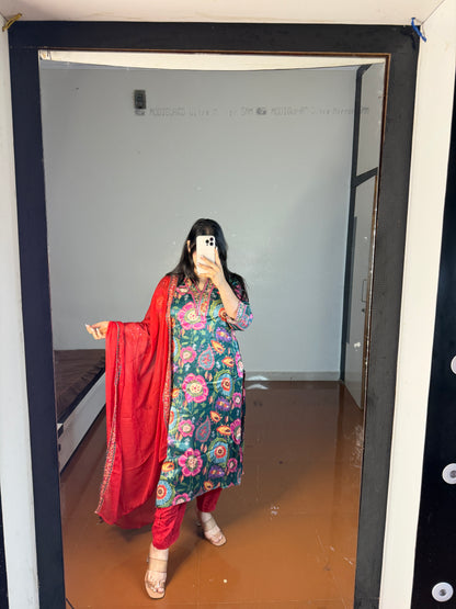 Printed suit butter fabric