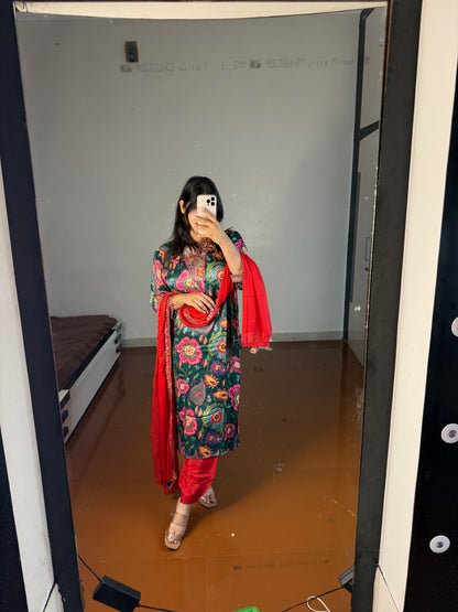 Printed suit butter fabric