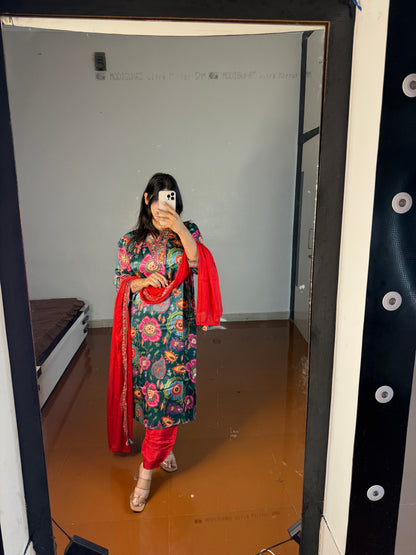 Printed suit butter fabric