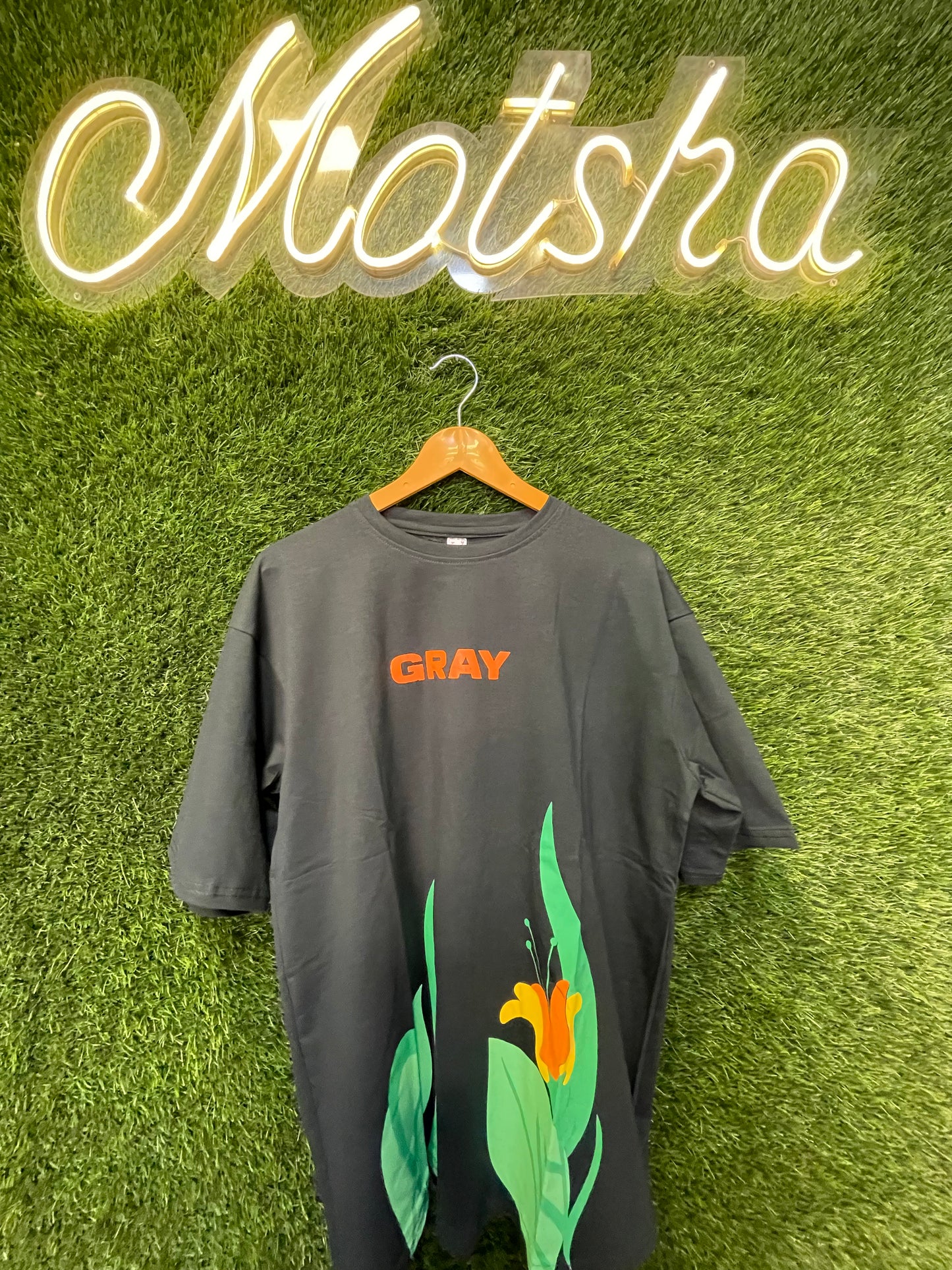 GRAY Printed t-shirt