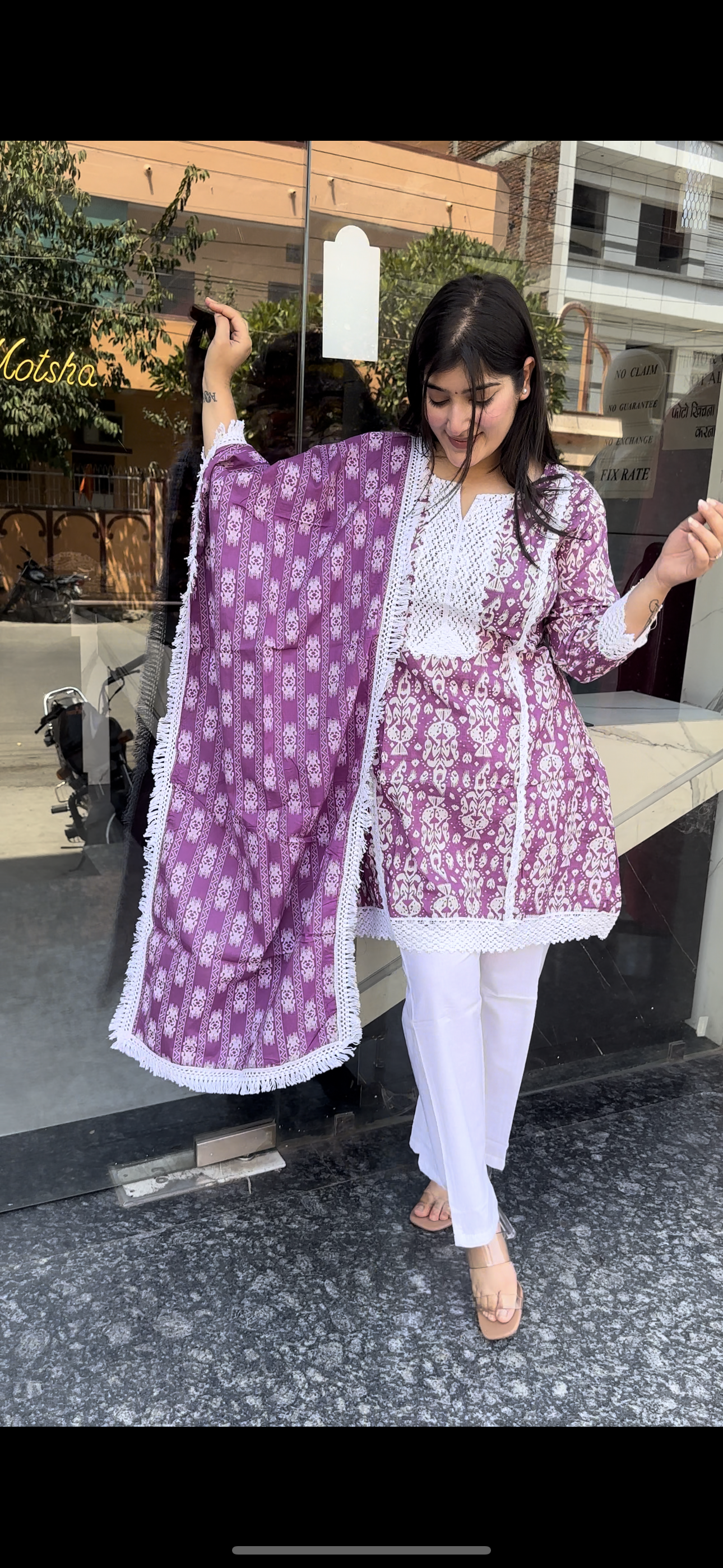 Short Kurti with Bootcut pants