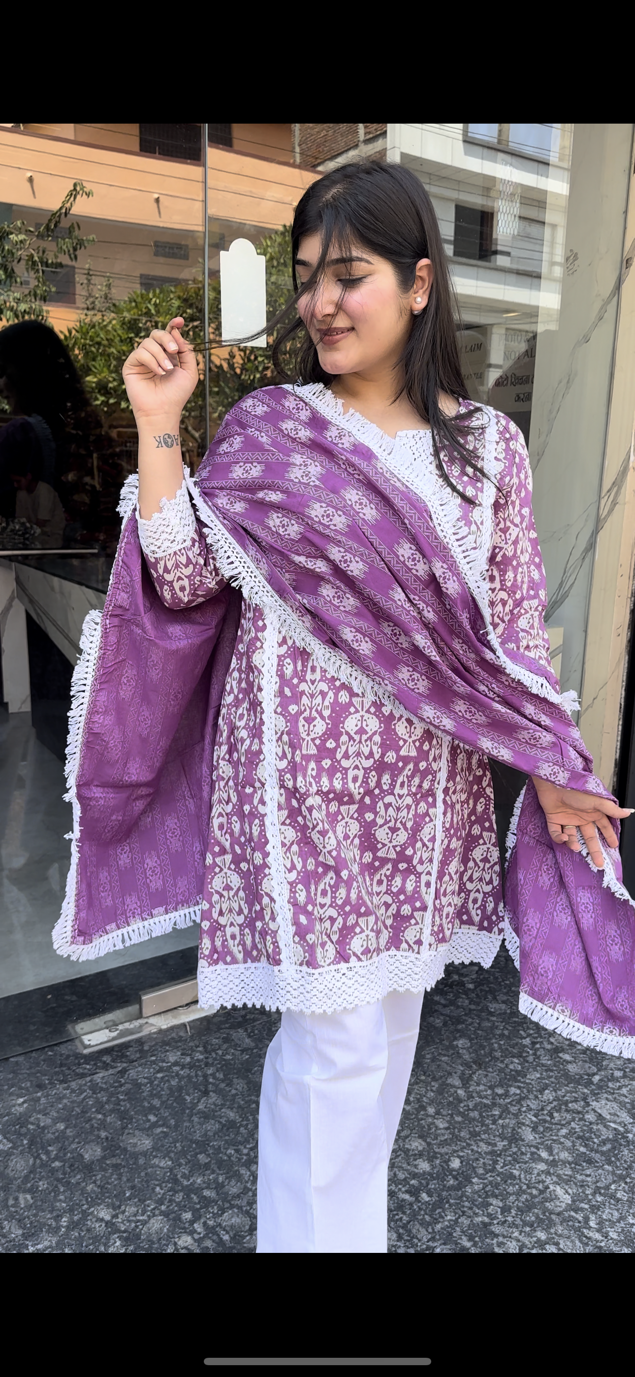 Short Kurti with Bootcut pants