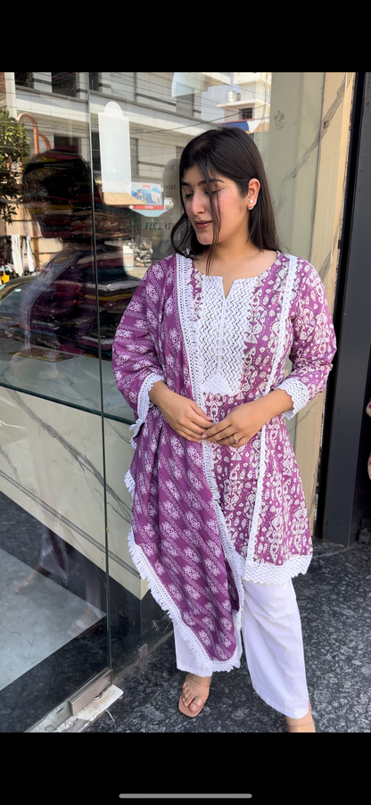 Short Kurti with Bootcut pants