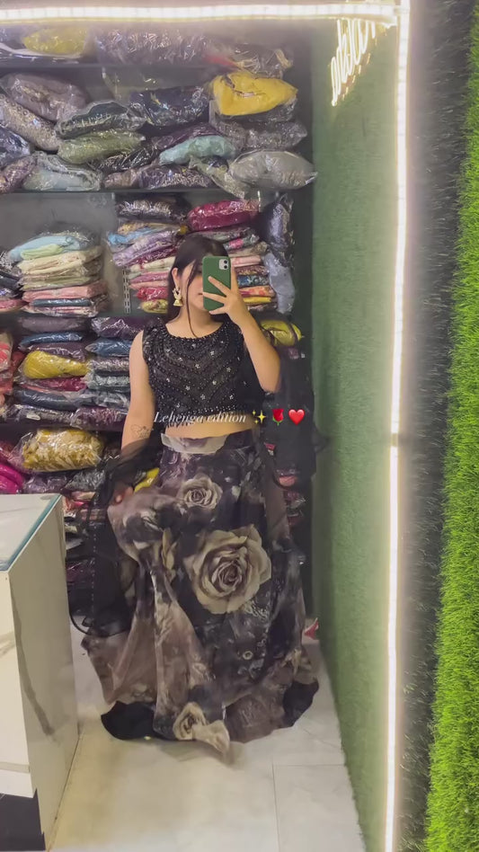 Black lehenga