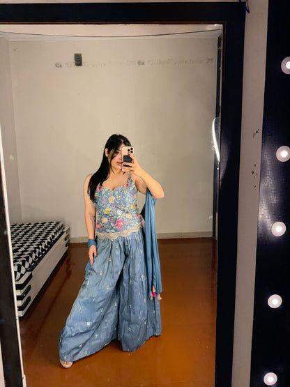 Multicolored sharara