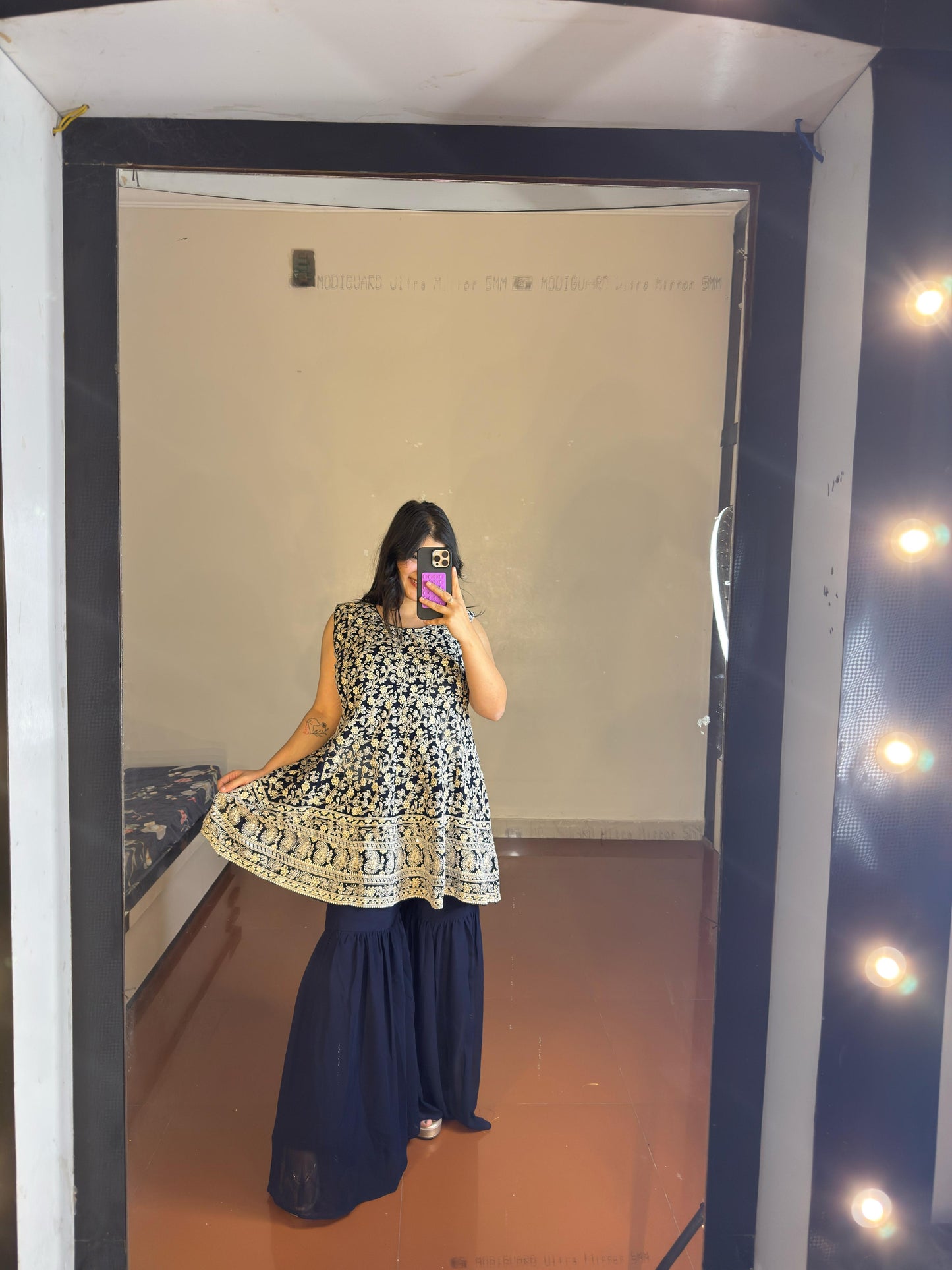 Threadwork sharara
