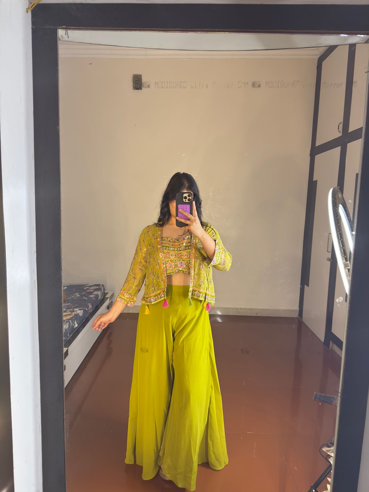 Plazzo set with jacket