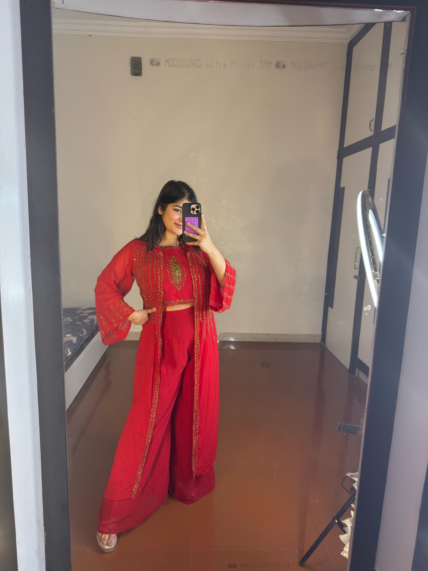 Plazzo set with jacket