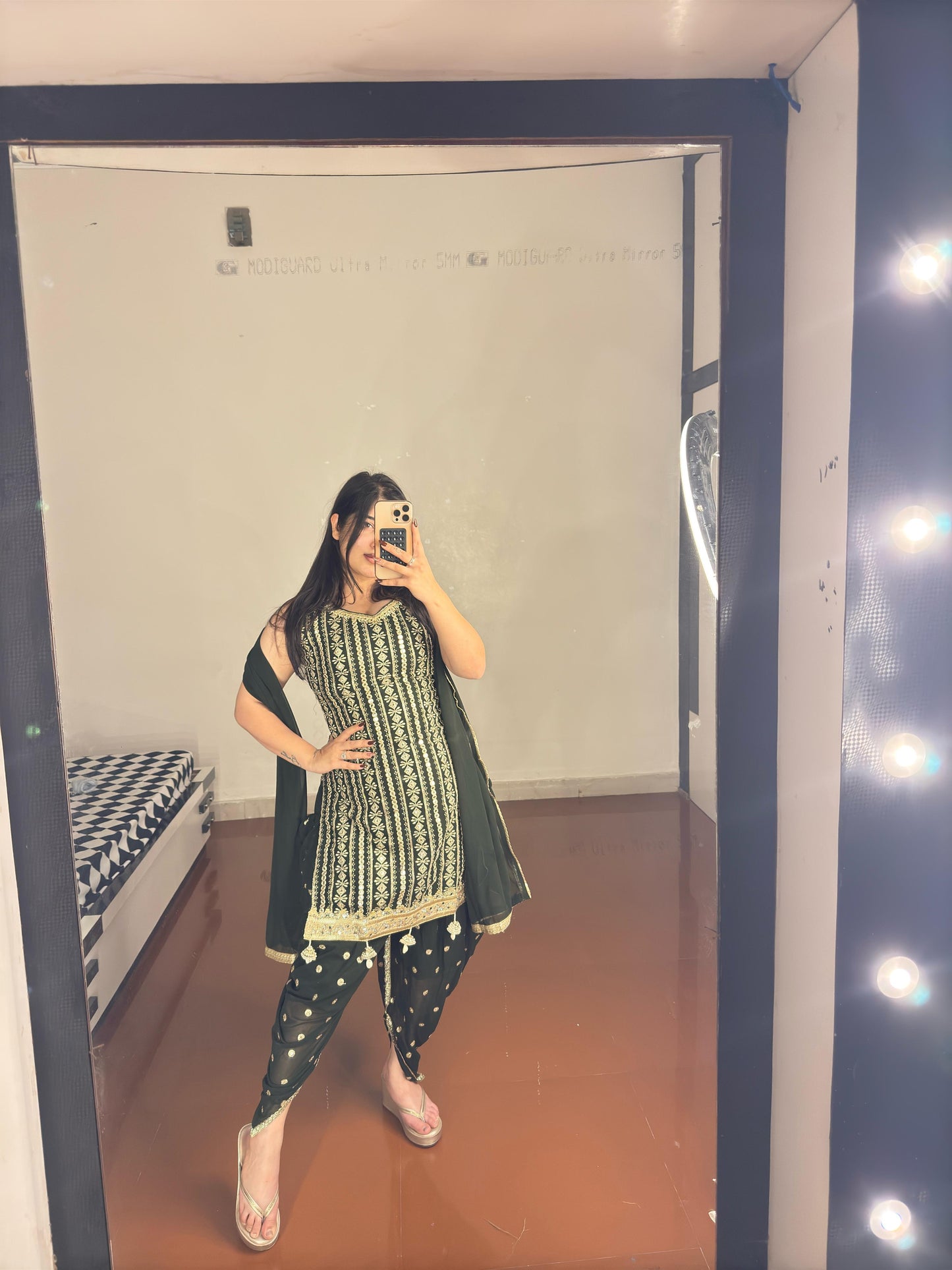 Green punjabi suit