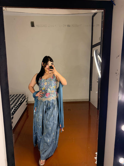 Multicolored sharara