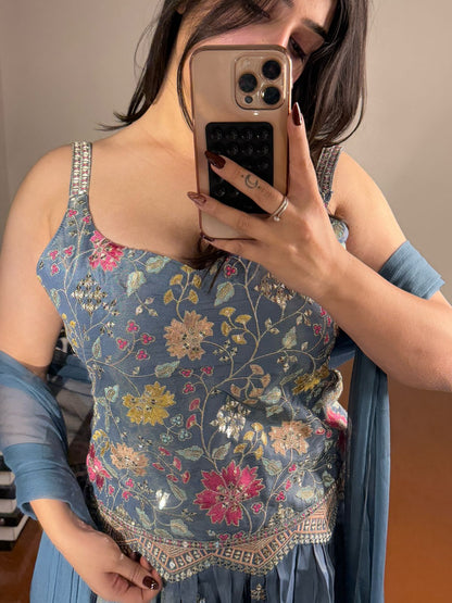 Multicolored sharara