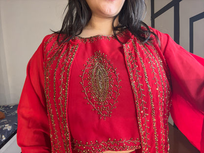 Plazzo set with jacket