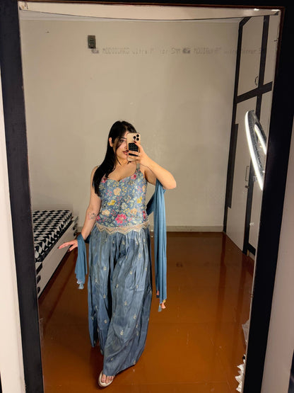 Multicolored sharara