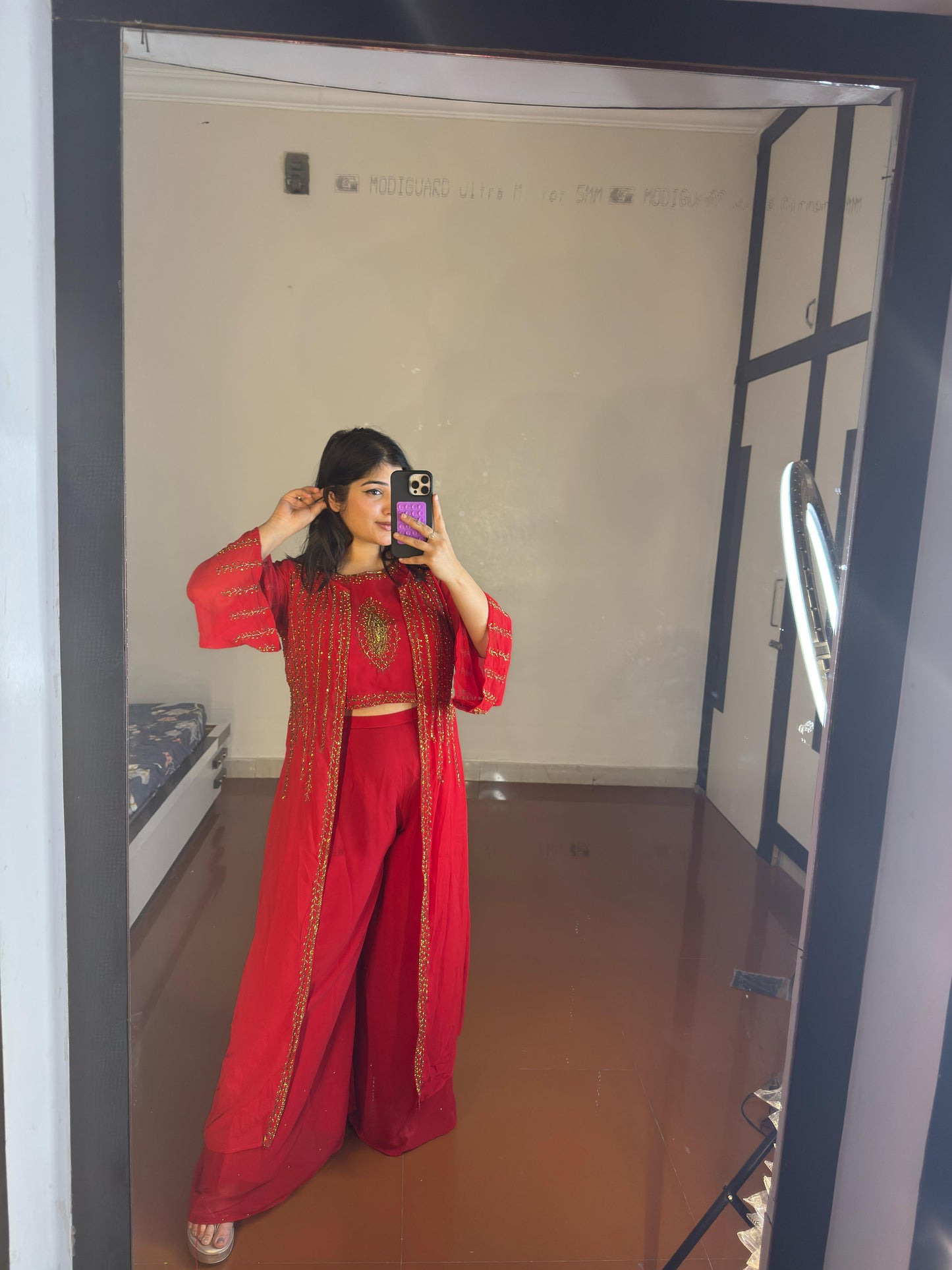 Plazzo set with jacket