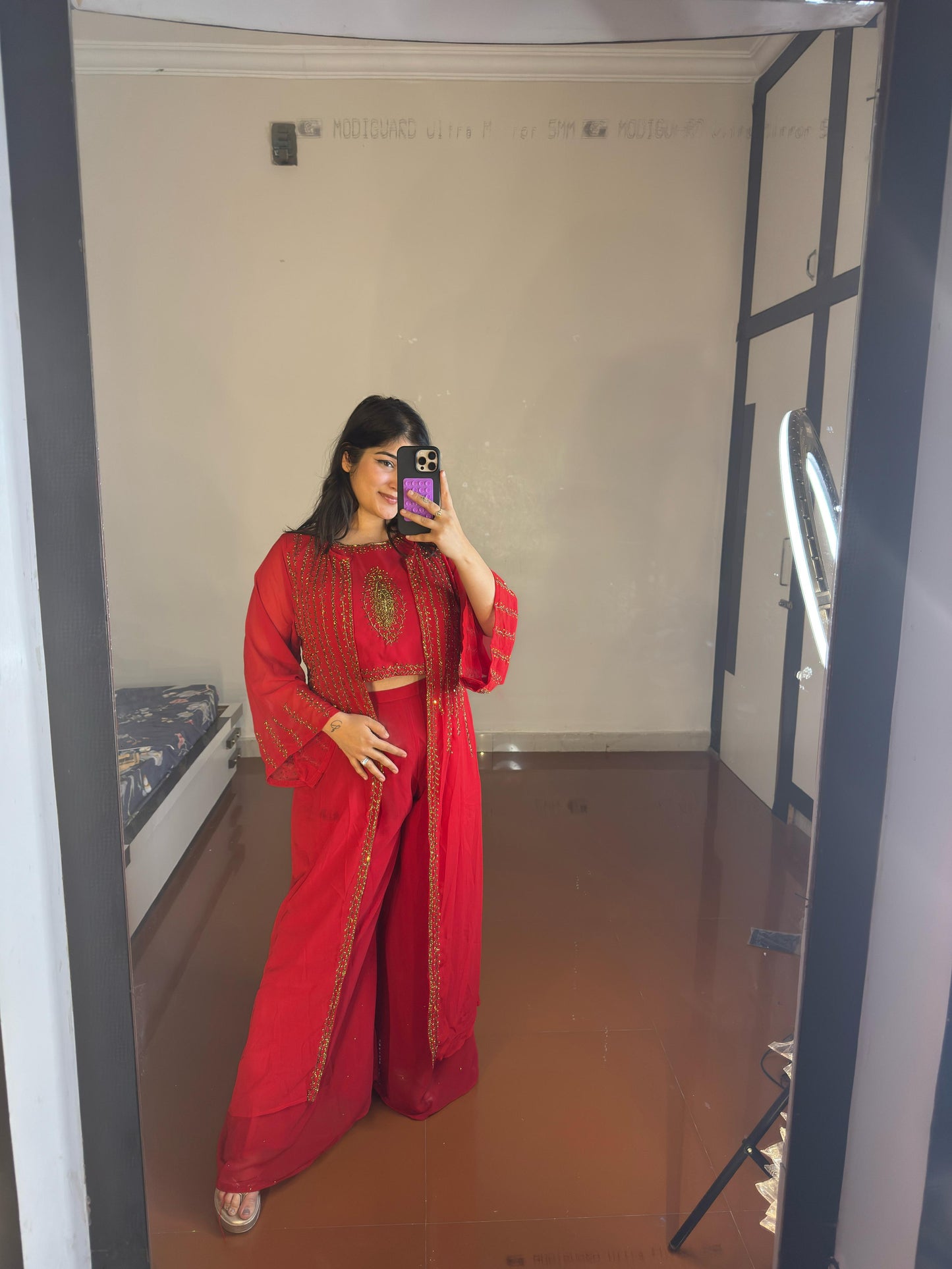 Plazzo set with jacket